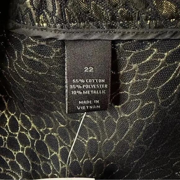 Lane Bryant Womens skirt Gold Black Metallic whimsigoth Y2K Vamp plus size - Picture 5 of 10